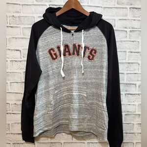 NWOT SAN Francisco Giants full zip lightweight gray vintage style hoodie XL